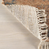 Marigold Vintage Tasseled Area Rug || Brown, 4'x6'