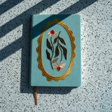 Hardbound Embroidered Journal || Daisy Frame