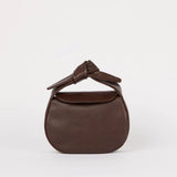 Coco Croissant, Mini || Chocolate Soft Grain Leather