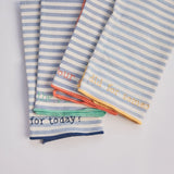 Handwoven Conversation Dinner Napkins || Striped