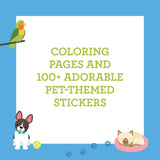 Coloring Book with Stickers || Pets