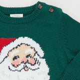 Baby Boys Oliver Sweater || Evergreen Santa