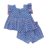 Baby Girl Elsie 2-Piece Set || Blue Lisbon Ditsy