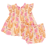 Baby Girls Stevie 2 Piece Set || Pink Gilded Floral