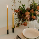 Beeswax Dipped Taper Candles || Clay