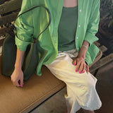 Light Weight Owen Shirt || Green Bud
