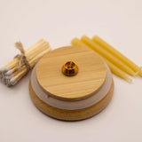Beeswax Candle Set || in Glass Jar