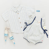 Baby Girls Ailee Bubble || Riviera Stripe