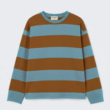 blue-rugby striped jersey