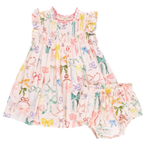 Baby Girls Stevie Dress Set || Watercolor Bows