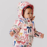 Baby Snowsuit || Pink Bows on Bows