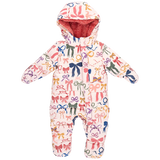 Baby Snowsuit || Pink Bows on Bows