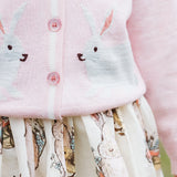 Baby Girls Maude Rabbit Sweater || Light Pink