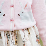 Girls Maude Rabbit Sweater || Light Pink