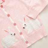 Girls Maude Rabbit Sweater || Light Pink