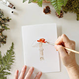 Paintable Notecards || Mushrooms