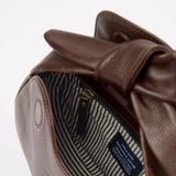 Coco Croissant, Mini || Chocolate Soft Grain Leather