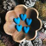 Felted Wool Heart || Midnight Blue