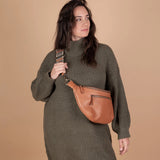 Drew Bum Bag, Maxi || Wild Oak Soft Grain Leather