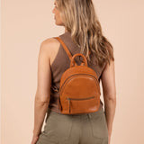 Ivy Mini Backpack || Wild Oak Soft Grain Leather