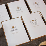 Adorable Animals Letterpress Card || Welcome Baby