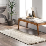 Daniela Farmhouse  Chunky Jute Area Rug || Off White, 6'x9'