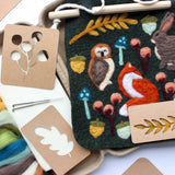 8"x8" Woodland Banner Felting Kit 