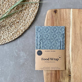 Organic Beeswax Food Wrap Set || Blue Flowers