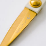 Ivory & Gold Heirloom Scissors with Case || Dusk Blue