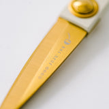 Ivory & Gold Heirloom Scissors with Case || Petunia Pink