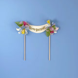 Happy Birthday Cake Topper || Multicolor