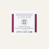 Deodorant Cream || Cedar Vanilla