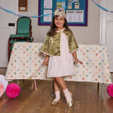 Gold Sequin Pom Pom Crown