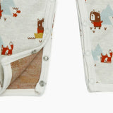 Bear & Fox Button Jacquard Baby Jumpsuit
