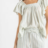 Womens Amani Top || Riviera Stripe