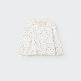 Floral Gauze Baby Jacket || Ivory & Blue