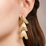 Golden Arrow Dangle Earrings