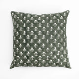 Didi Tulip Block Print Pillow Cover || Agave