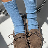 Classic Cashmere Socks || Bluebell