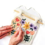 8"x8" Wildflower Banner Felting Kit
