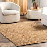 Arlean Handmade Farmhouse Area Rug ||  Jute