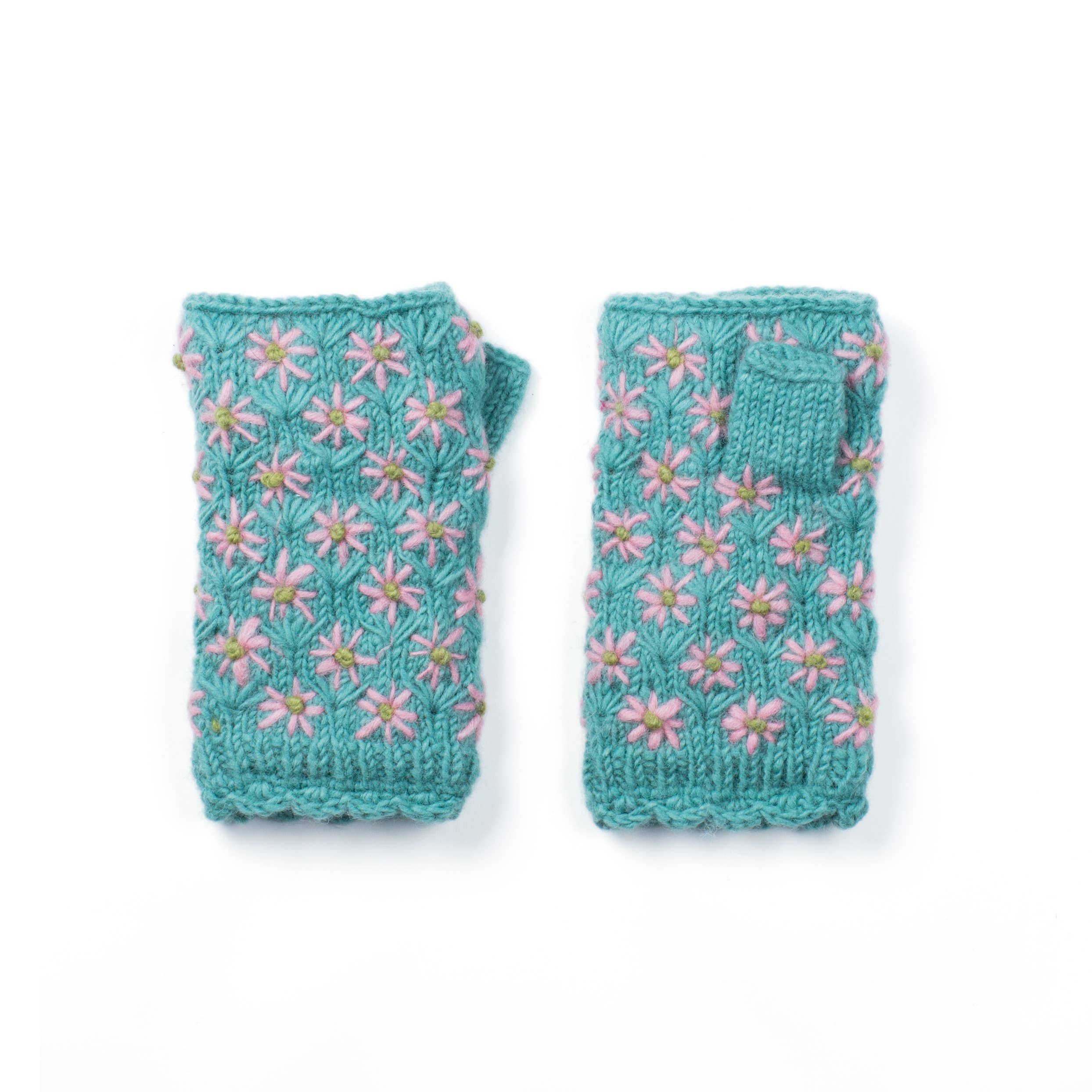 Anaya Handwarmers || Floral Embroidery