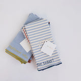 Handwoven Conversation Dinner Napkins || Striped