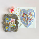 Mother's Day Greeting Card || Blue Heart Happy