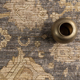 Marigold Vintage Tasseled Area Rug || Dark Brown, 4'x6'