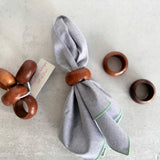 Napkin Rings Set || Round Wooden
