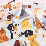 Boys Jack Shirt ||  Light Blue, Watercolor Dogs