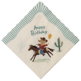 Happy Birthday Napkin || Cowboy