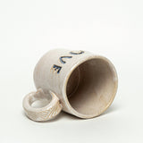 'Love' Handmade in Ohio Ceramic Stoneware Ivory 12oz Mug