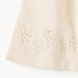 Baby Girls Pointelle Knit Dress || Cream